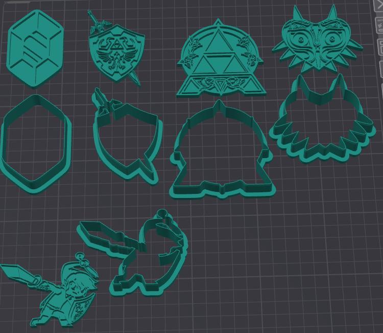 Zelda Pack Cookie Cutters