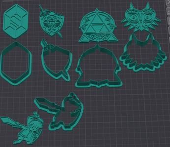 Zelda Pack Cookie Cutters