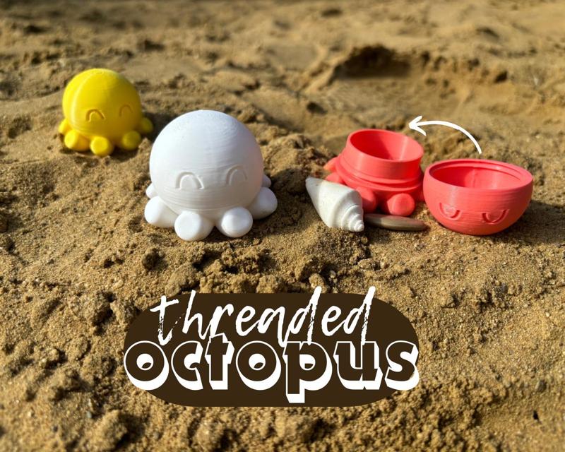 Cute octopus threaded box