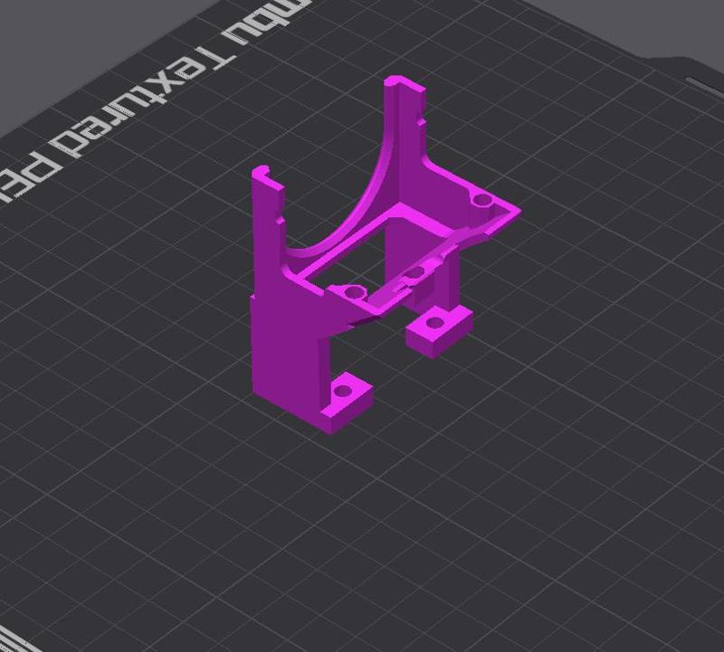 Creality K1 extruder motor 4020 fan mount