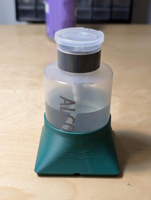 Gridfinity Push top Alcohol bottle holder