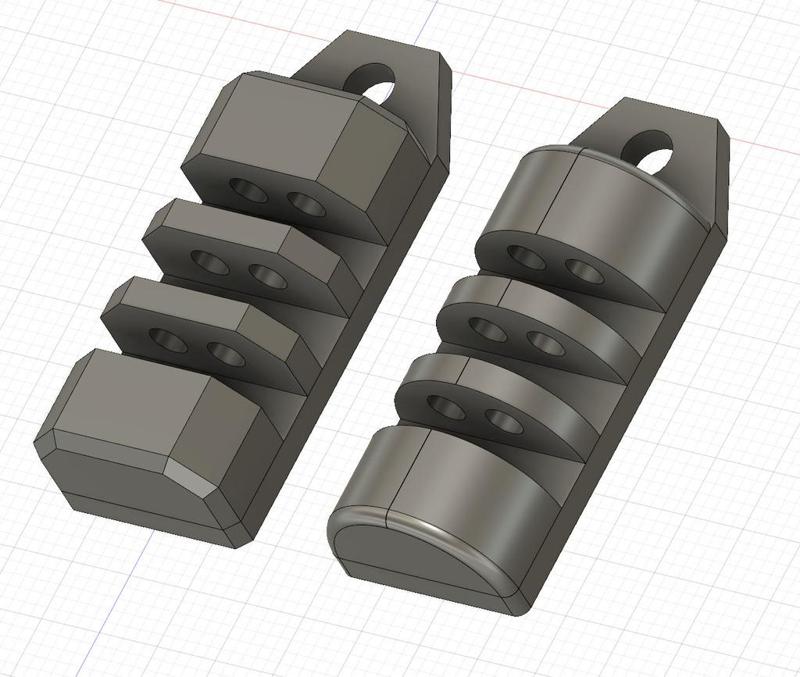 Tritium keychains duo