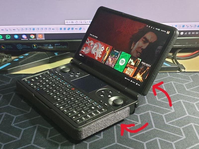 Case for GPD WIN MINI with detachable grips! >20W TDP comfortably!