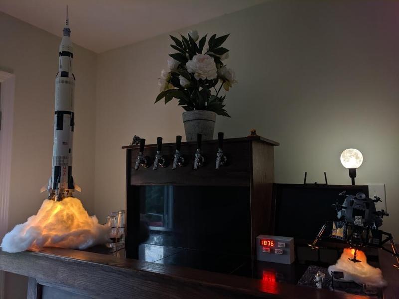 LEGO Saturn V and Lunar Module Come to Life