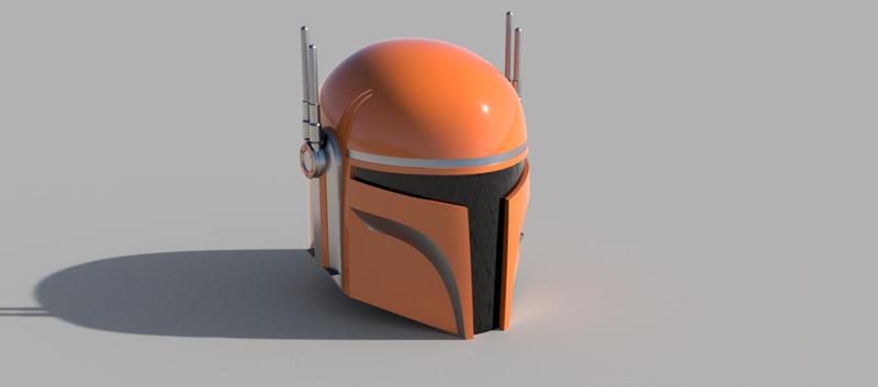 The Specialist: Custom made Mandalorian Helmet STL File (3D Print File)