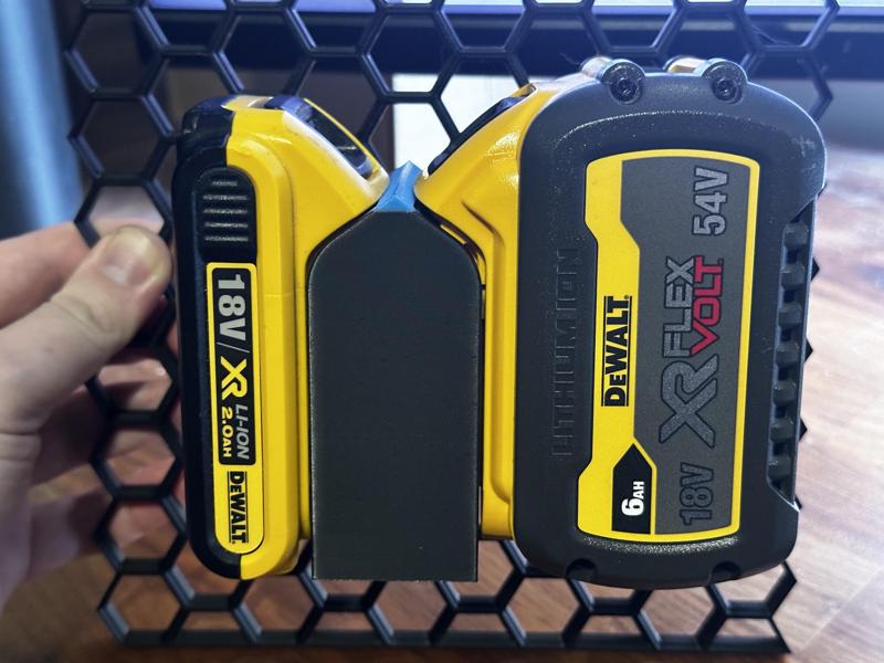 DeWalt Double Battery Holder for Honeycomb Storage Wall