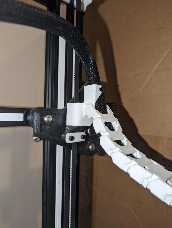 Ender 3 V2 Belt Conversion - Cable Chain gantry connector and support