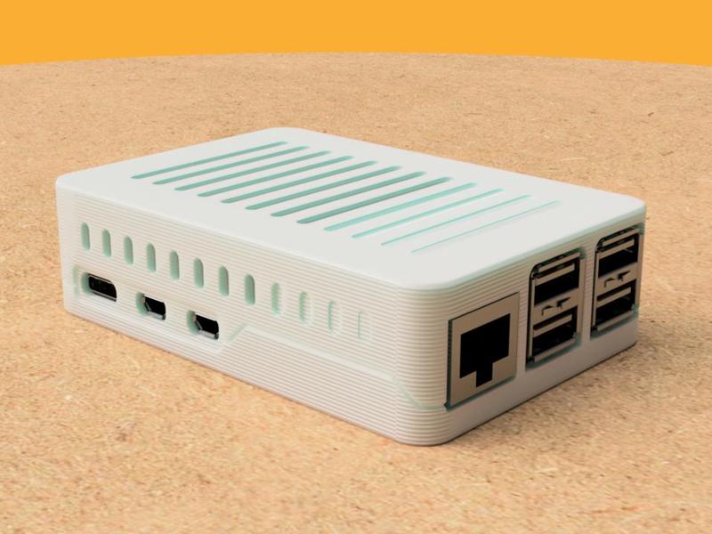 Slim / Minimal Raspberry Pi 5 Snap-fit Case