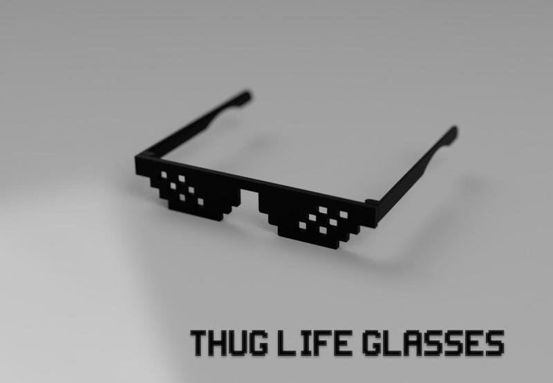 Thug Life glasses (easy print in place)