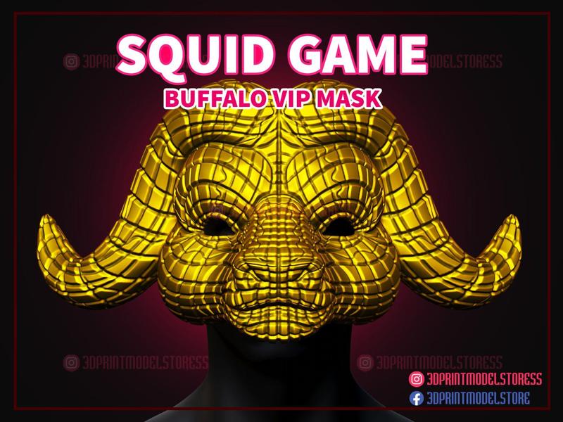Squid Game Mask - Squid Game Buffalo Vip Mask for Cosplay