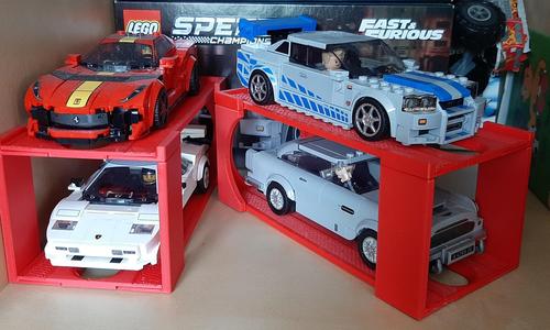 Lego speed stand stackable