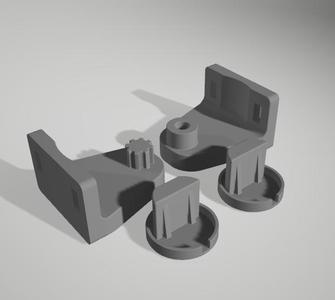 Blind roller bracket + End Cap