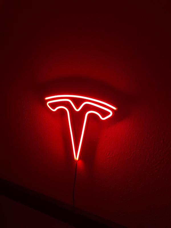Tesla Logo Neon sign