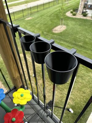 Small Pots to Hang on Railing