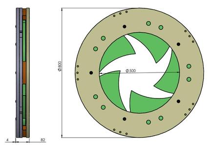 D500T80 wood iris mechanism laser cut