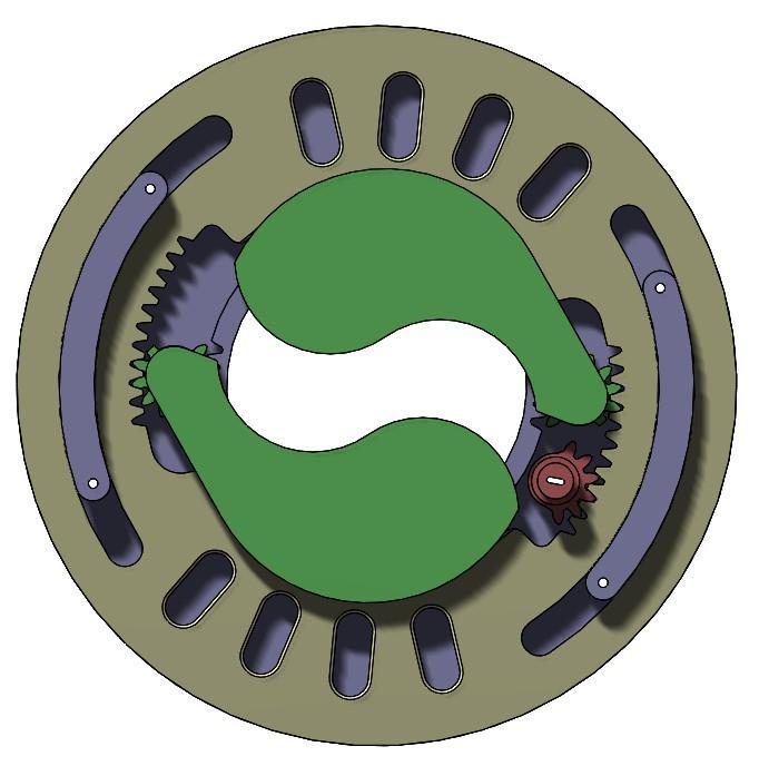 3D Printable Iris mechanism-3DP2BLROD50A