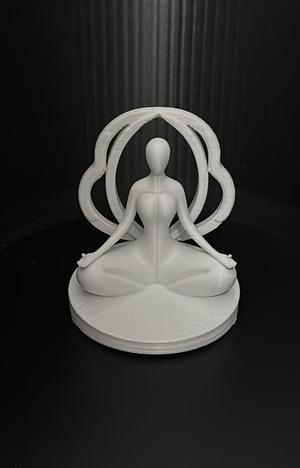 artistic meditation statue aura