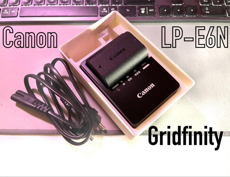 Gridfinity for Canon LP-E6N Charger 