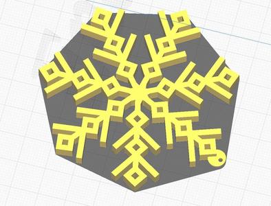 Kar tanesi kolye/anahtarlık