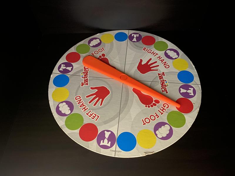 (No Supports) Fix Twister Game Spinner and Pin/Washers Replacement