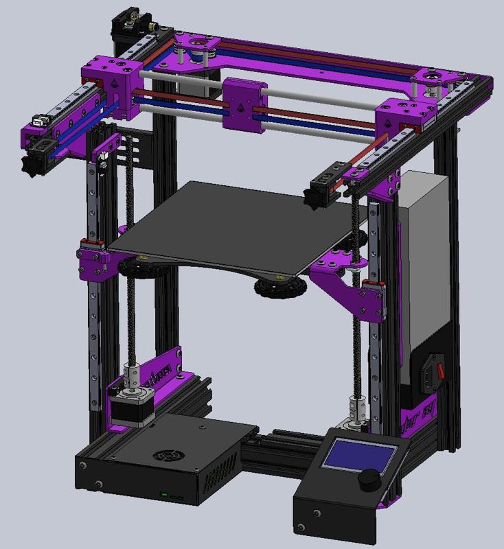 EnderXY - Linear Rod X Axis Conversion