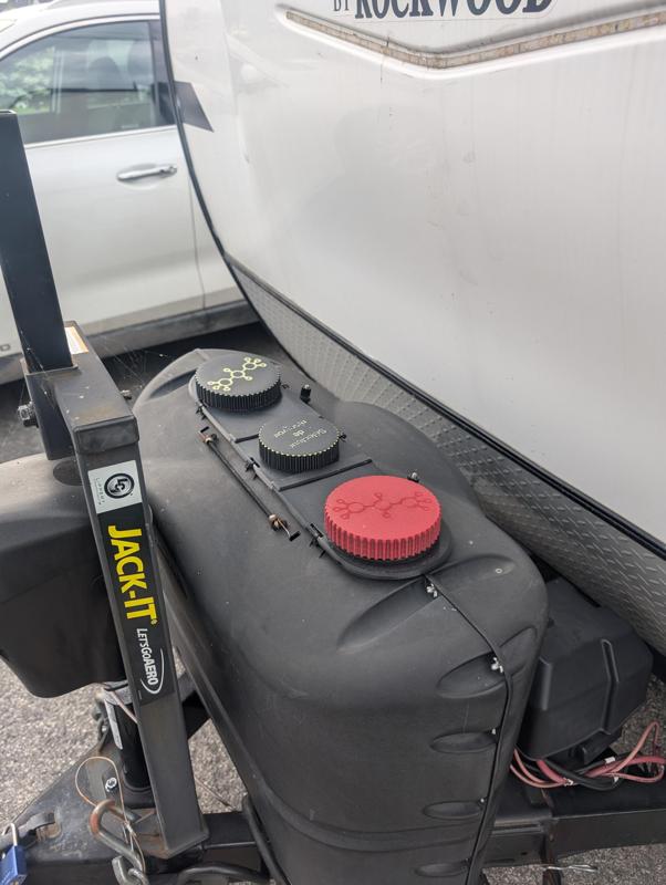 Couvercle cache bonbonne double