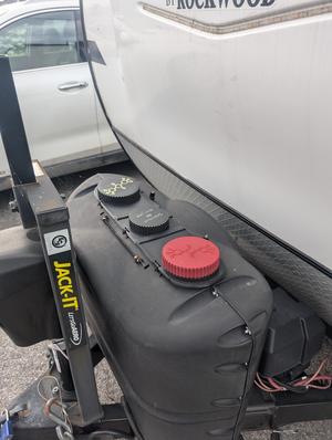 Couvercle cache bonbonne double