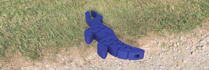 Mosasaurus frisbee clip