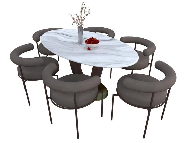 Ovel Shape Dining table