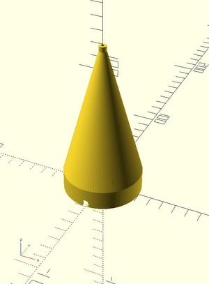 Cone shaped ioniser