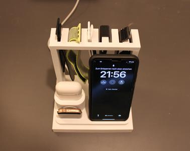 Apple trio stand with Wristband rack