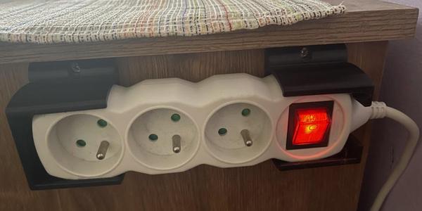 Power strip holder (EU) - 2 parts