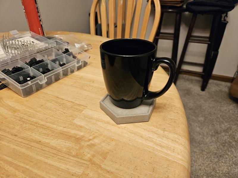 3-Part Mold for a Cement Coaster