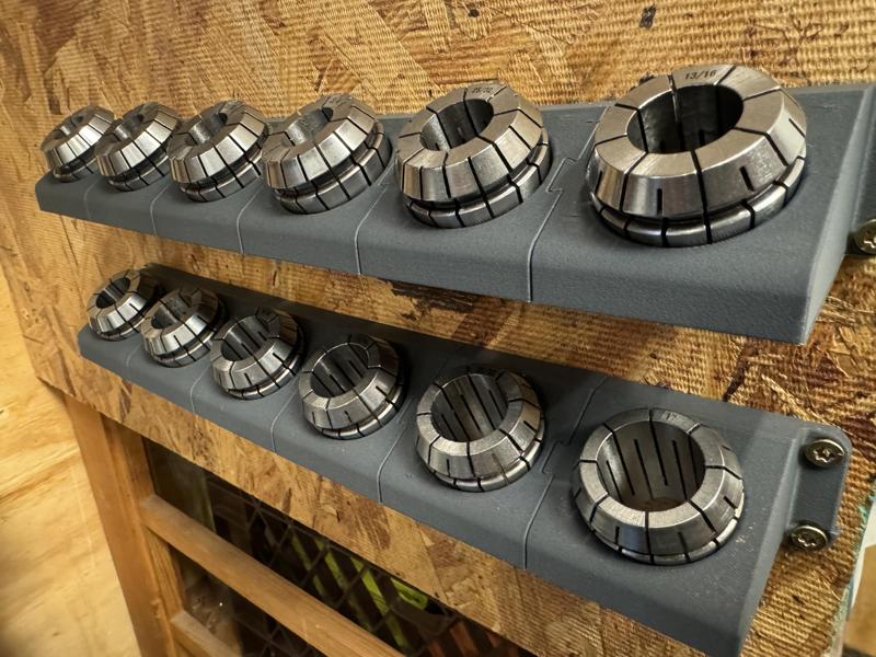 Expandable ER40 collet rack (wall mounted)