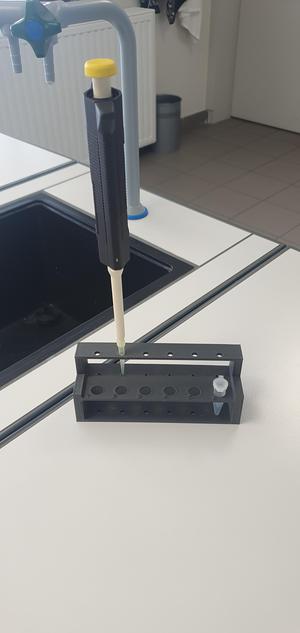 stand for microsyringe and test tube