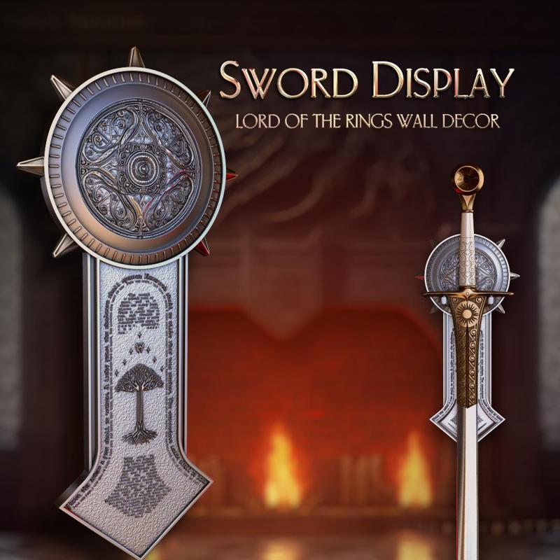 Sword Display - Lord of the Rings Wall Decor