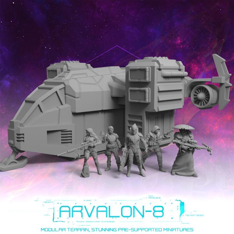 Arvalon-8 Zimeons' Crew and the Mako V2