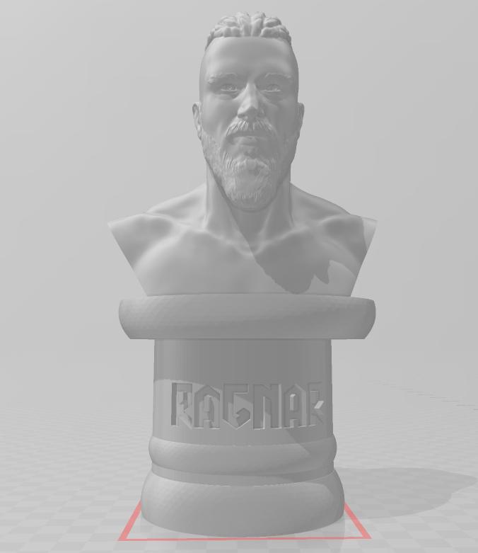 Ragnar bust with base