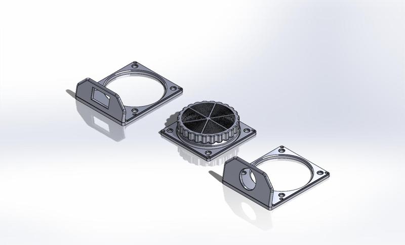 Desiccant holder and adapter plates for COY catalyst boxes