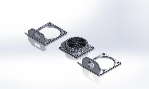 Desiccant holder and adapter plates for COY catalyst boxes