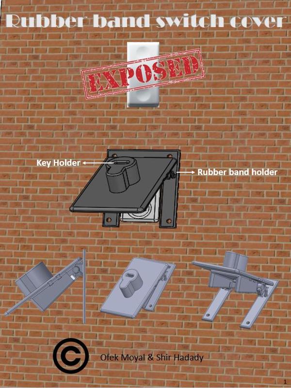 Rubber band switch cover