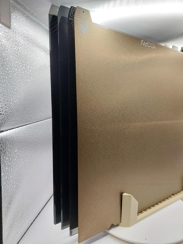 Large Build plate Stand organizer for  4-12 sheets @ 200mm+ Twisted Version