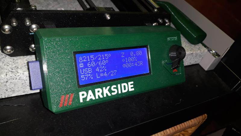 i3 MK3S+ printable LCD cover Parkside - remix