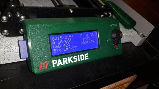 i3 MK3S+ printable LCD cover Parkside - remix