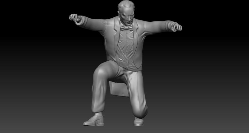 MUSTAFA KEMAL ATATÜRK Zeybek Figür 3D Model - Stl