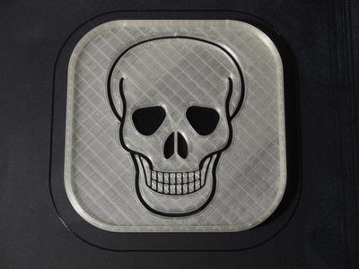 Fun Halloween Skull Coaster