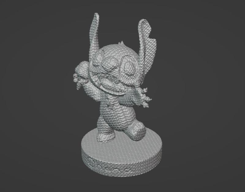 STITCH EATING ICE-CREAM