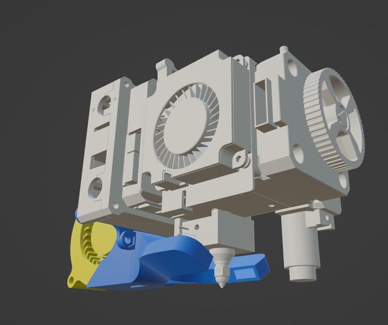 Sovol SV06 5020 part cooling fan duct for Volcano nozzle