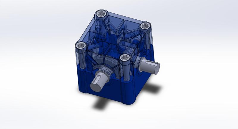90° Gear Box Model