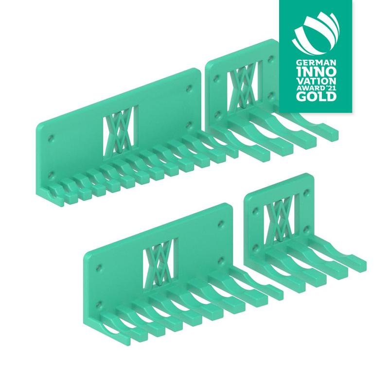 XXL Combination Spanner Set 26pcs metric 6-32 mm Wall Holder 016 I for screws or peg board